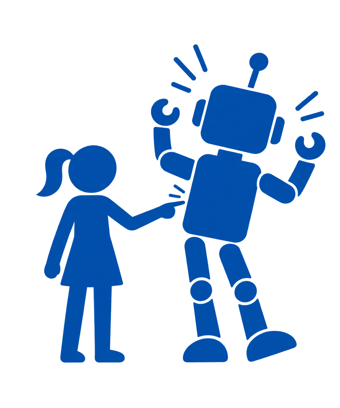 A person and an AI assistant collaborating at a computer